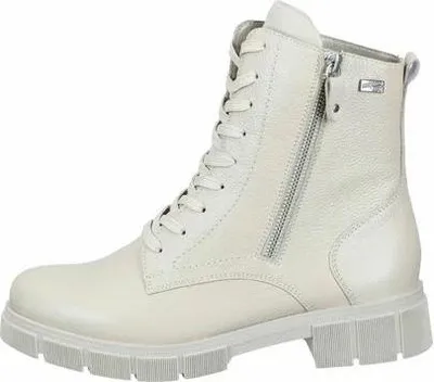 A single beige boot is shown against a white background.