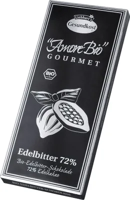 Produktbild von Edelbitter Schokolade 72% Kakao 100g