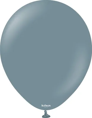 Produktbild von Kalisan Retro Denim Latexballons, blau, 12 cm, 100 Stück.