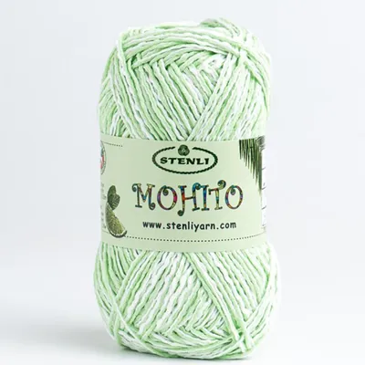 Produktbild von Stenli Mohito Garn 75% Baumwolle/25%.Polyacryl, Bunte Textur für Sommerprojekte
