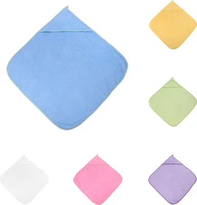 Produktbild von Lorelli Baby-Badehandtuch 80 x 80 cm, Kapuzenhandtuch, Badetuch, ab Geburt blau