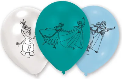 Produktbild von 6 Frozen Eiszauber Luftballons 23cm