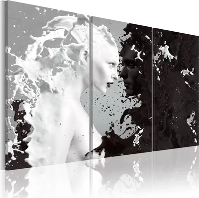 Produktbild von Modernes Wandbild 020203- 6 (120x80) - 3 Teilig Bilder Fotografie auf Vlies Leinwand Foto Bild Dekoration Wand Bilder Kunstdruck Abstrakt