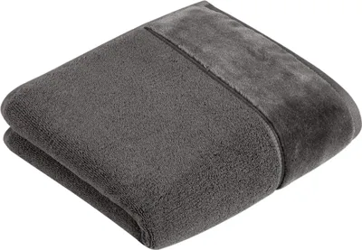 Produktbild von Vossen Handtuch Pure Vegan Life Farbe lavastone Größe 60x110 cm