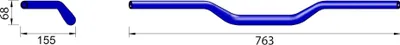 Produktbild von HIGHSIDER pro X-Bar Superbike X01 Lenker Schwarz Bead-Shallow, Aluminium, 1 1/8 Zoll