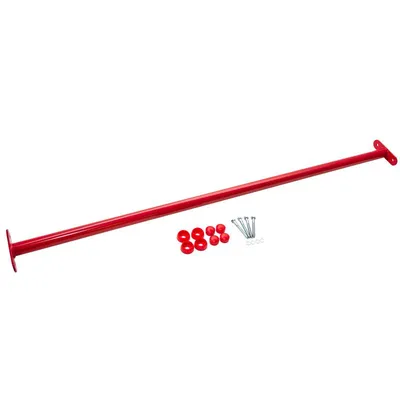 Produktbild von 4iQ Reckstangen für den Spielplatz – 5er Set, 125 cm, pulverbeschichtet, Rot