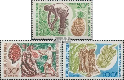 Produktbild von Briefmarken Elfenbeinküste 1967 Mi 312-314 (kompl.Ausg.) postfrisch Früchte des Landes