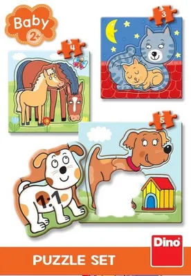 Obrázek produktu pro Puzzle Zvířátka - dětský set