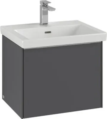 Produktbild von Villeroy & Boch Subway 3.0 Waschbeckenunterschrank, LED-Beleuchtung, 1 Auszug, 523x429x448mm, C579L0VL