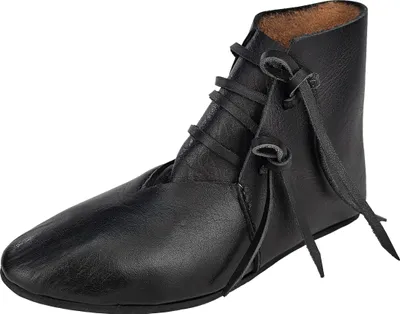 Produktbild von Mittelalter Schuhe Typ London einfach genagelte Sohle Schwarz Gr. 38