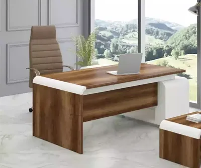 Image de Bureau brun Bureau d'angle en bois 200x166