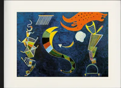 Produktbild von Wassily Kandinsky Gerahmtes Bild Mit Edlem Passepartout | Wand-Bilder | Im Bilderrahmen - Mit Dem Pfeil, 1943 (60 x 80 cm)