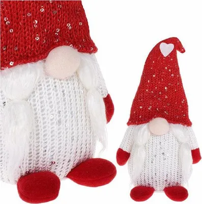 Image de Gnome GNOM 28 cm avec bonnet rouge