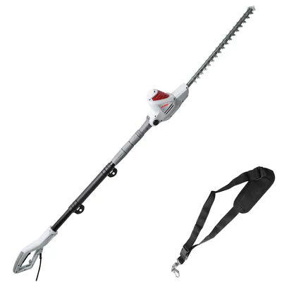 Produktbild von IKRA Elektro Teleskop Heckenschneider ITHS 600| Germany | 51,4 cm Schnittlänge | 20 mm Schnittstärke | Teleskopstiel 1,95–2,40 m
