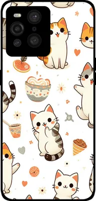 Produktbild von Smartphonica Handyhülle passend für Oppo Find X3 Pro mit  katze Druck - TPU Rückseite Fall Katze Design