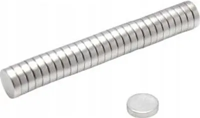 Zdjęcie produktu dla Magnes Neodymowy Walcowy  8x2 mm N38 100 szt