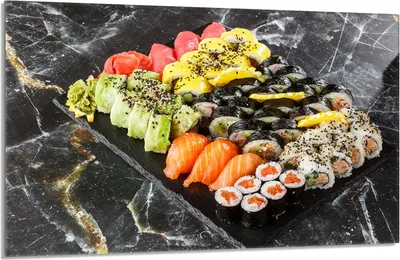 Obrázek produktu pro Kryt varné desky 80x52cm 1dílný keramický kryt varné desky, mramor sushi