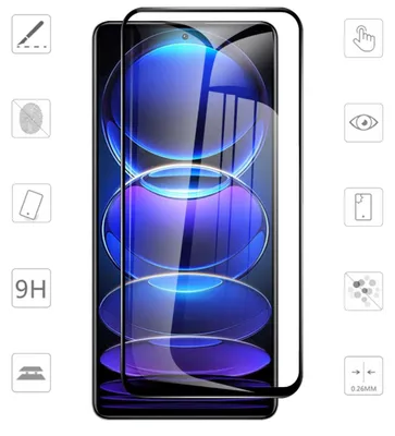 Immagine prodotto di Für Xiaomi Poco X5 Pro Redmi Note 12 Pro 5G 3D Display LCD H9 Glas Folie Panzer