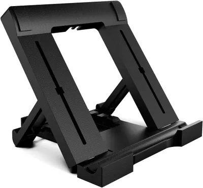 Produktbild von Tablet-/Handyhalterung, universelle, mehrfach verstellbare Halterung für 7-10 Zoll Smartphones und Tablets, Schwarz