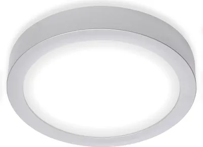 Produktbild von LED Aufbauleuchte Deckenlampe 16,5W chrom Kunststoff 4000 K Ø22,5cm Briloner