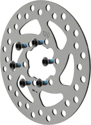 Productafbeelding van Remdisch van 120 mm, roestvrij staal, met 6 gaten, 2 mm dik, voor elektrische scooters