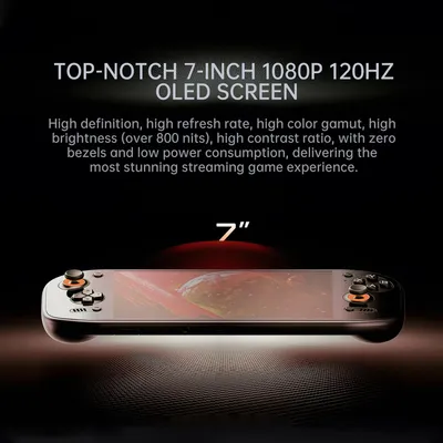 Image de Console de jeux portable - Écran OLED de 7 pouces, 120 Hz - 128 Go - Android 13