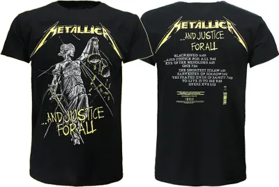 Produktbild von Metallica And Justice For All Tracks T-Shirt – Offizielles Merchandise -  S
