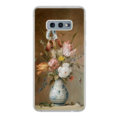 Produktbild von MuchoWow® Handyhülle Schutzhülle Hülle für Samsung Galaxy S10e Stilleben mit Blumen - Balthasar van der Ast - Alte Meister Silikon Softcase Handy Hülle - Handy