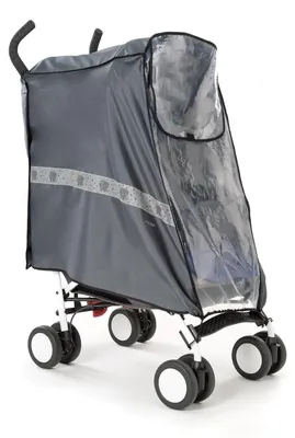 Produktbild von reer DesignLine RainSafe Active Regenschutz für Buggys und Sportwagen, Raincover, Polyester, Polyethylen-Vinylacetat (PEVA), Anthrazit, Junge/Mädchen, reer, 97 mm