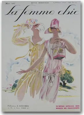 Produktbild von Poster - Canvas - Leinwand - 59,4 cm x 84,1 cm - Fotoposter - Leinwandkunst - Magazin La Femme Chic Mars