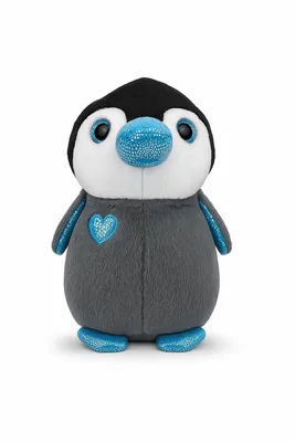 Produktbild von Kuscheltier Pinguin 40 cm grau-blau – Weiches Plüschtier, Stofftier