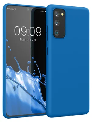 Produktbild von kwmobile Handyhülle für Samsung Galaxy S20 FE Hülle - TPU Case - Kabelloses Laden - Schutzhülle Cover in Blue Reef
