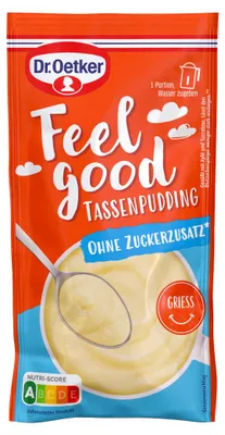 Zdjęcie produktu dla Dr Oetker Feel Good kaszka manna bez dodatku cukru opakowanie 67g