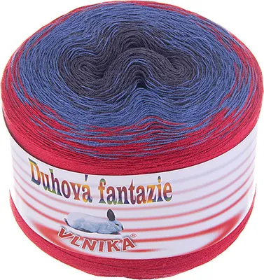 200g Strickgarn Duhová fantazie seerose
