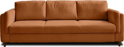 Produktbild von Best Mobilier Brooke, Rostfarbe, 3 Sitz(e), Brooke, Samt, Holz, Holz