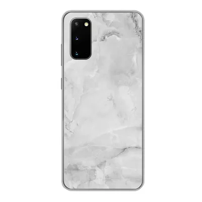 Produktbild von MuchoWow® Handyhülle Schutzhülle Hülle für Samsung Galaxy S20 Marmor - Stein - Weiß - Grau - Marmoroptik Silikon Softcase Handy Hülle - Bild