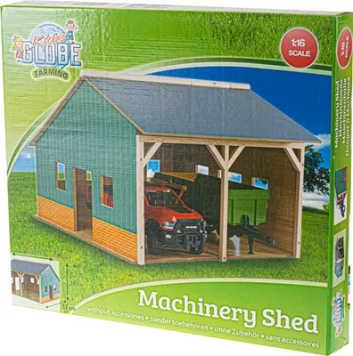 Obrázek produktu pro Kids Globe Garáž dřevěná pro traktory 55x53x38cm 1:16