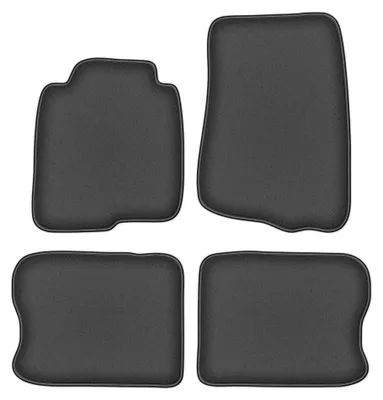 Imagen del producto de Alfombrillas de moqueta para Volvo 240 / 260 1974-1993 (familiar/sedán) – juego de 4 piezas, gris grafito, a medida – Wielganizator DURBAN