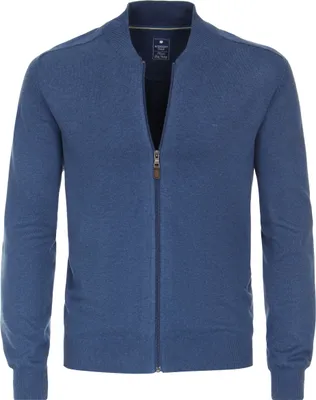 Produktbild von REDMOND Casual Herren Strickjacke Langarm College Regular-Fit Blau M