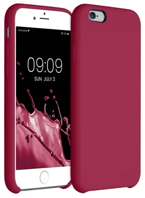 Produktbild von kwmobile Handyhülle für Apple iPhone 6 / 6S Hülle - Case Silikon - Kabelloses Laden - Schutzhülle Cover in Sweet Cherry