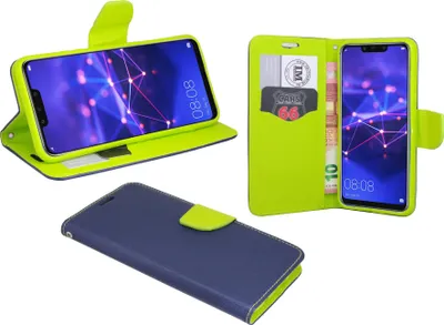 Obrázok produktu pre Huawei Mate 20 Lite Flipové puzdro Blue Green Leather Optics so slotom na kartu