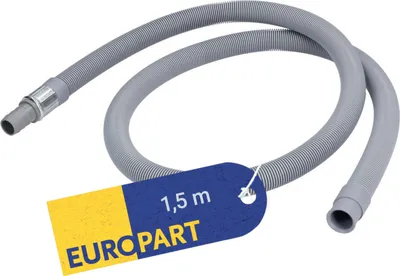 Produktbild von EUROPART Ablaufschlauchverlängerung 771815 für Waschmaschine | Schlauchverlängerung, Verlängerungsschlauch, Ablaufschlauch-Addon, Erweiterungsschlauch, Ablaufschla