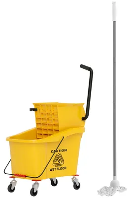 Immagine prodotto di Secchio per mocio con strizzatore - Secchio per la pulizia - Secchio da 36 litri