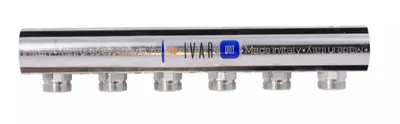 Obrázok produktu pre Rozdeľovač - s vývodmi EK - 1"xEK; 6cestný; nikel