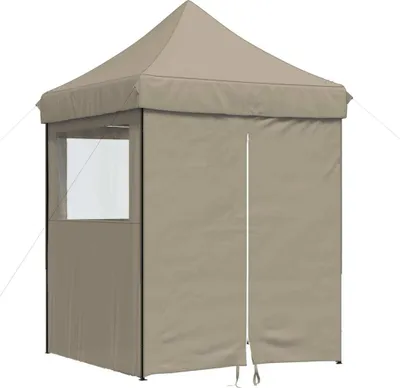 Obrázok produktu pre vidaXL Párty stan skladací Pop-Up so 4 bočnými panelmi Taupe