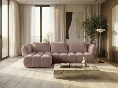 Image de Sofiland Savio Canapé d'Angle Lounge 250x168cm Gauche Altrosa