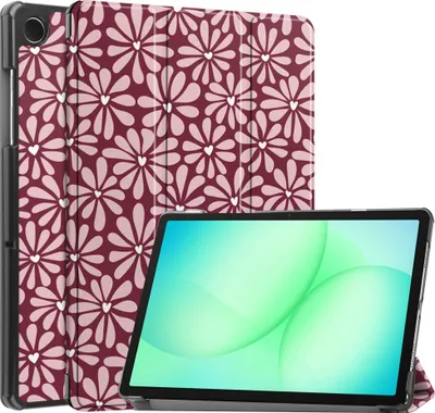 Image de imoshion Design Bibliothèque pliante pour Samsung Galaxy Tab A11 Plus / A9 Plus - Bloom Love Blush