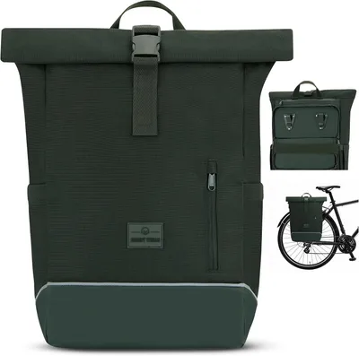 Productafbeelding van Fietstas rugzak 2-in-1 - Medium - Waterafstotend