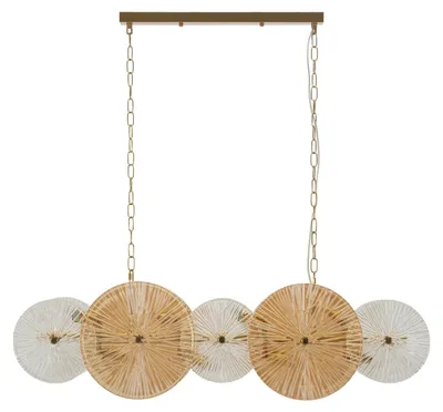 Produktbild von Mauro Ferretti Lustre Plafonnier Osaka 100x23x28-94 cm 8xE14