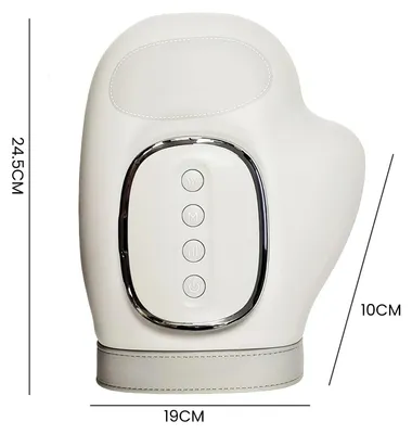 Image de Massageur électrique pour les mains - Appareil de massage pour les mains - Avec fonction de chaleur - Compression d'air et pétrissage - Sans fil, rechargeable par USB - 5 niveaux de pression - Pour les doigts, le poignet, l'arthrite